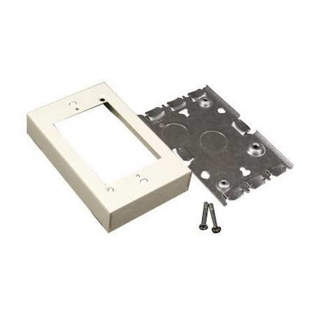 Wiremold Raceway, 1 Channel, 2.90 in W, 3 in H, Ivory V5748S